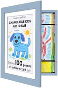 Americanflat 8.5x11 Changeable Kids Art Frame - Baby Blue by Americanflat