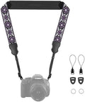 FIEIL Neck Strap Silicone Camera Straps - Padded Camera Strap, 1.5" Wide Adjustable Nylon Shoulder Strap - Compatible with Canon, Nikon, Sony, and More DSLR and Mirrorless Cameras (Purple) by FIEIL