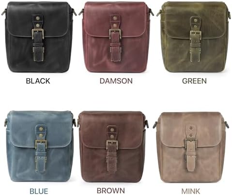 MegaGear Genuine Leather Camera Messenger Bag Mirrorless Portable electronic device cover - Image 6