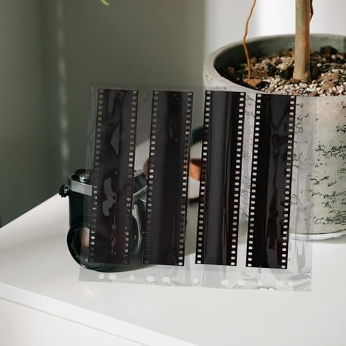 Kichvoe 10pcs Waterproof Film Negative Sleeves with 135-hole Binder Page Protectors Photo Slide Storage Bags for Archival Document Protection - Image 6