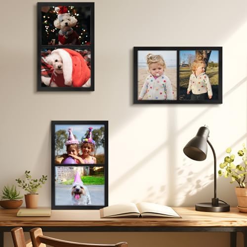 Golden State Art, 8x10 Double Picture Frame, Display Two 8x10 Photos(Black) - Image 2