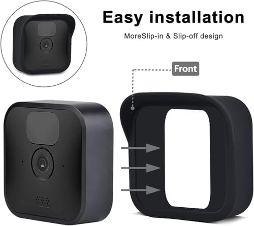 Silicone Cover Case for All-NEW Blink (3rd Gen), 3 Pack Weather Resistant Protective Cover Cover for Blink Indoor Outdoor Home Security Camera (Black) - Image 6
