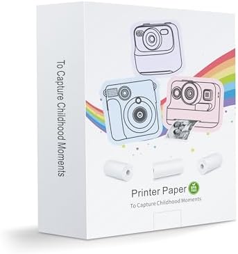 12 Rolls Kids Instant Camera Thermal Print Paper Refill - 3 Colors (Pink, Blue, Yellow) Compatible with Most Children Instant Print Cameras - Paper Only - Image 2