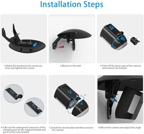 HOLACA Universal Sun Rain Shade Camera Cover for Outdoor Security Camera - Image 5