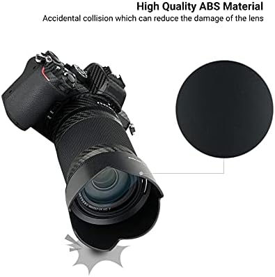 Lens Hood for NIKKOR Z DX 50-250mm F4.5-6.3 VR, NIKKOR Z 50mm f/1.8 S Lens, Reversible Lens Shade Replace Nikon HB-90A and HB-90 Hood, Compatible with 62mm Filters and 62mm Lens Cap - Image 5