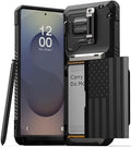 VRS DESIGN Damda Glide DuoGuard for Galaxy S25 Ultra Case (2025), Premium Sturdy Fully Covered Camera Lens Protection Cover Card Holder Wallet Case (Liberty Black) by VRSDESIGN