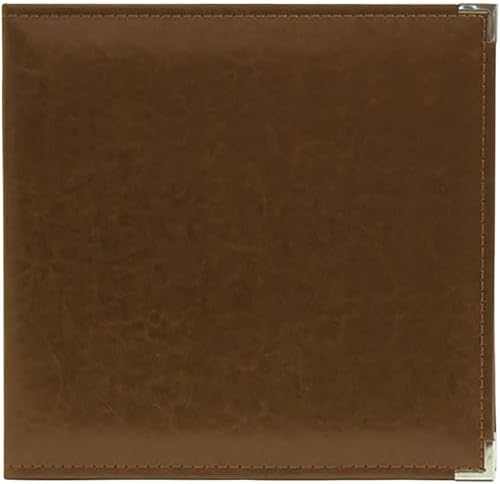 We R Memory Keepers 12x12 Photo Album - Faux Leather with 5 Page Protectors and Spine Label - Snag-Free D-Ring Scrapbooking Memory Album, Acid-Free, Dark Chocolate - Image 2