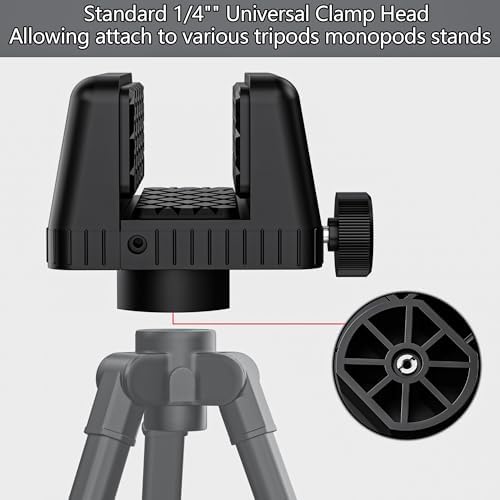 Universal Rifle Clamp Shooting Rest – Lightweight Hunting Tripod Clamp with 1/4” Mounting Hole, Quick Release Plate for Shooting and Target Practice - Image 5