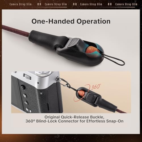 PGYTECH Camera Strap Slim Vintage Style for Camera & Phone, Quick Release - Image 4