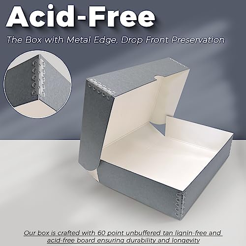 Lineco, 9x12 Clamshell Archival Folio Storage Box, 3" Deep - Image 4