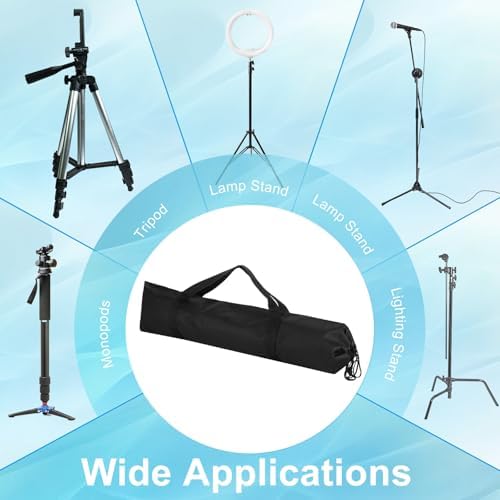 PATIKIL Tripod Carrying Case, Nylon Padded Tripod Bag with Handles for Light Stands Tripod Photography Accessories, Black 95cm - Image 5
