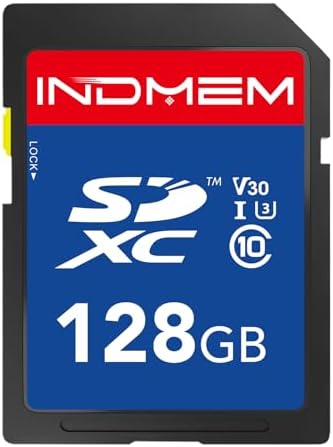 128GB SD Card, C10, U3, V30, High Speed up to 90M/S, SDXC UHS-I Memory Cards, Full HD & 4K Video Compatible with Digital Camera, HD Camcorders, DSLR and PC, 128 GB(1 Pack) by elecacc