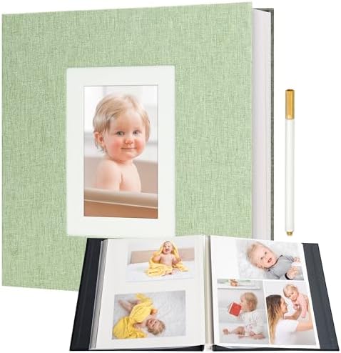 Vienrose Self Adhesive Photo Album 60 Pages for Wedding, Family, Grassgreen by Vienrose