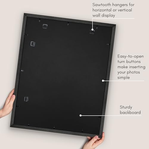Americanflat 28x34 Poster Frame - Matted to 24x30 - Black - Image 6