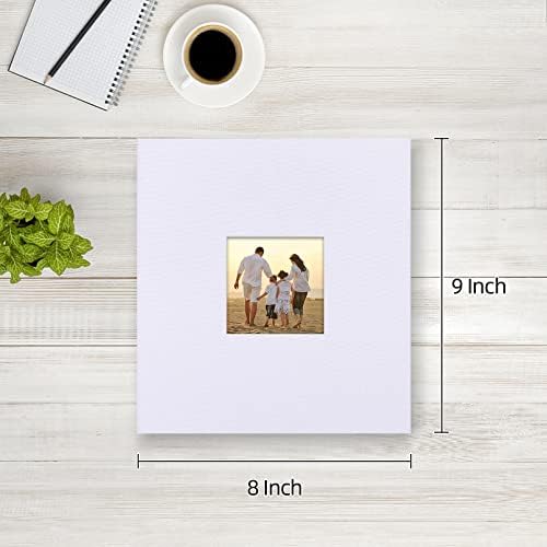 potricher Photo Album 4x6 Pictures, 200 Pockets, Linen Cover, White - Image 2