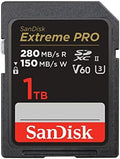 SANDISK 1TB Extreme PRO SDXC UHS-II Memory Card - C10, U3, V60, 6K, 4K UHD, SD Card - SDSDXEP-1T00-GN4IN by Unknown