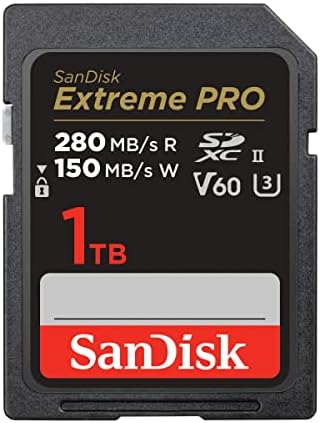 SANDISK 1TB Extreme PRO SDXC UHS-II Memory Card - C10, U3, V60, 6K, 4K UHD, SD Card - SDSDXEP-1T00-GN4IN by Unknown