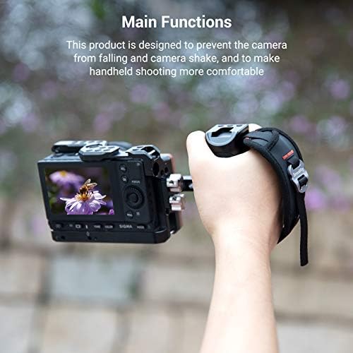 SmallRig Camera Cage Wrist Strap, Universal Quick Adjustable Secure Grip Camera Cage Handle Hand Wrist Strap PAC2456 - Image 6
