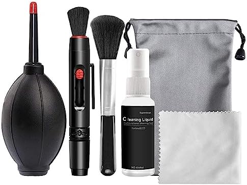 6 in 1 Camera Cleaning Kit Professional DSLR Lens Cleaning Tool with Portable Storage Bag Including Air Blower Lens Cleaning Pen Optical Lens and Digital SLR Cameras - Image 4