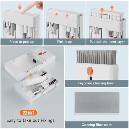 Laptop Cleaning Kit Keyboard Cleaner Brush, 22-in-1 Laptop Cleaner Tool - Image 7