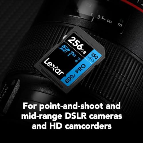 Lexar 256GB 800x PRO SD Memory Card, 150MB/s Read, 4K, V30, U3, UHS-I - Image 5