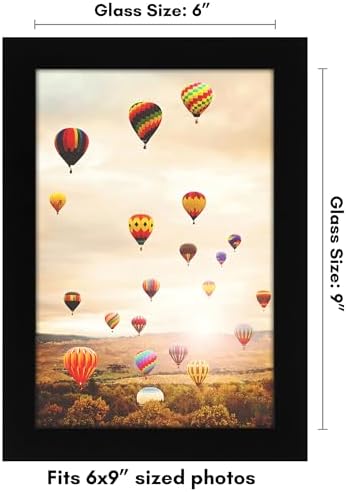 Americanflat 6x9 Picture Frame - Engineered Wood - Black - Image 2
