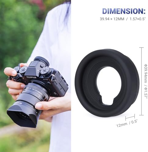 JJC EC-GFX Round Eyecup Eyepiece Viewfinder for Fuji X-T5 X-T4 X-T3 GFX100 - Image 6