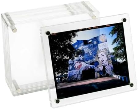 Premium Acrylic Magnetic Reversal Film Holders, 6 Packs Archival Storage High Transparency Display Holder for Reversal Film 6X7 by Unknown