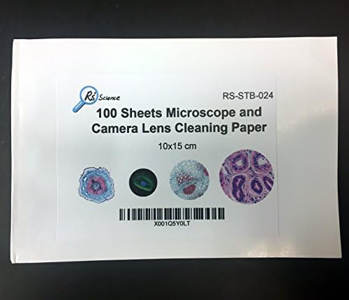 Rs' Science 300 Sheets Ultrasoft Microscope and Camera Lens Cleaning Paper - 3-Pack of 100-sheet booklets - Image 4