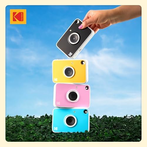 Kodak Printomatic+ Instant Print Digital Camera (Yellow) 10MP Portable Camera with Interactive RGB LED Status Indicator, Prints Full-Color Photos on Zink 2x3” Sticky-Backed Photo Paper - Easy & Fun - Image 6