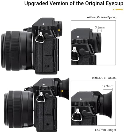 JJC Eyecup Eyepiece Viewfinder for Fuji X-S20 X-S10 X-T200 XS20 XS10 XT200 - Image 4