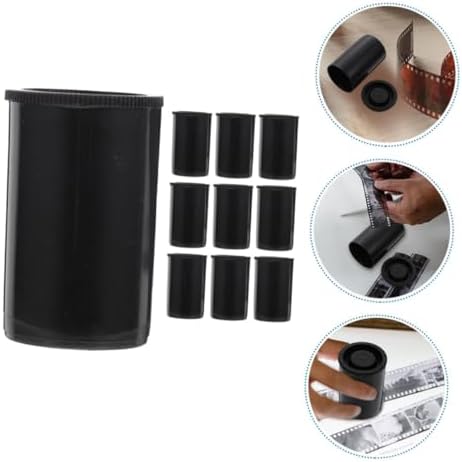 YARNOW 10pcs Film Canister Durable Plastic Film Holders with Lids for Secure Storage Coins Beads and More for Travel and Outdoor Photography - Image 5