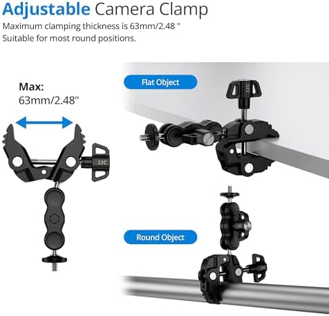 25.6" Camera Tripod Umbrella with Super Clamp for Mirrorless Camera Xbotgo - Image 6