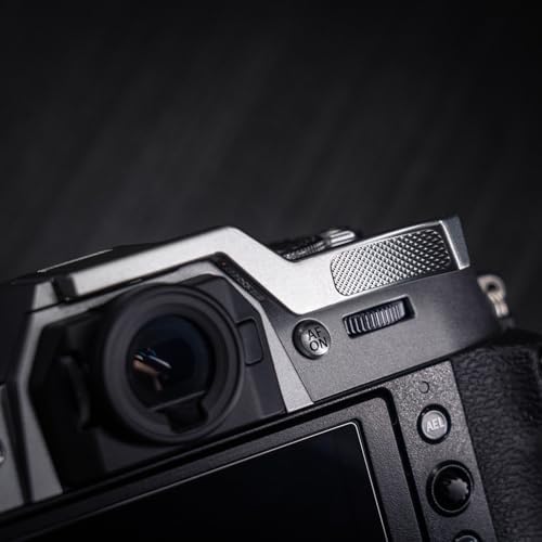 Iborrys Metal Thumb Up Grip for Fujifilm Fuji X-T50 XT50 Camera, Hot Shoe Thumb Rest Support Grip ，Exclusive Vintage Anti-Slip Pattern, Enhance The camera's Grip Feel (Silver) - Image 2