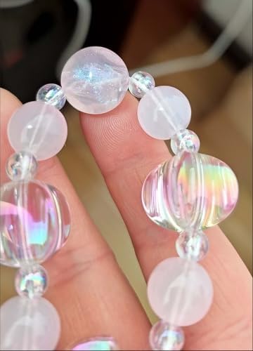 Beaded Phone Charm Lanyard Strap Girly Style Fixed Beads Pearl Lanyards - Image 3