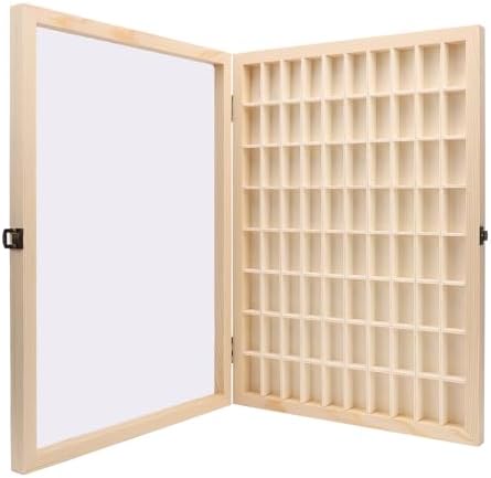 Tbest Wooden Camera Film Display Box 80 Slots Reel Storage Shelf for Photographers Home Decor - Image 4