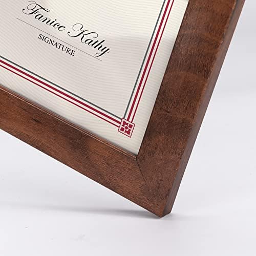 Giftgarden 8.5x11 Picture Frame Brown Set of 12, Multi Rustic Walnut Wood-Color 8.5 x 11 Frames Bulk for Award Certificate Document Diploma, Wall or Tabletop Display - Image 5
