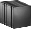 SUIN 1-inch 3 Ring Binder with 2 Interior Pockets, 1''Durable Binders Holds US Letter Size 8.5'' x 11'' Paper - Versatile Binders for Office, Home, and School Use, 6 Pack Black by SuinOffice