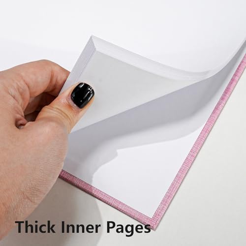 7x7 Inch Scrapbook DIY Photo Album, 20 Sheets (40 Pages), Pink - Image 4