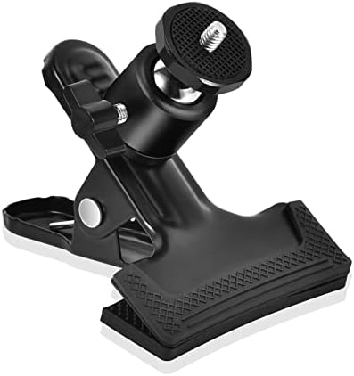 UTEBIT 1 Pack Tripod Camera Mount Clip with 360 Swivel Mini Ballhead, Black by UTEBIT