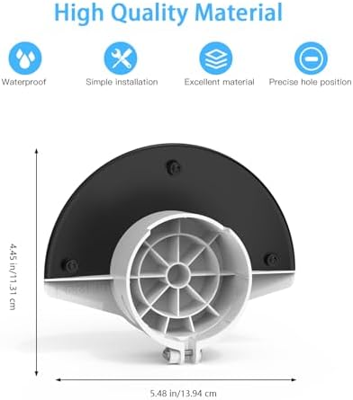 Outdoor Camera Sun Rain Shade Shield Cover Compatible with R-ing Outdoor Cam Plus Camera (White) - Image 2