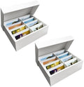 Photo Storage Box 4x6, Large Capacity Photo Boxes Storage with Dividers, Cardboard Photo Organizer and Storage Box with Lid by Toupeone