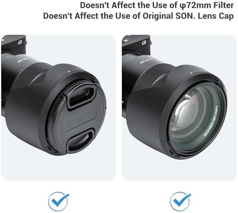 JJC ALC-SH128 Bayonet Lens Hood Shade for Sony E PZ 18-105mm F4 G OSS Lens - Image 6