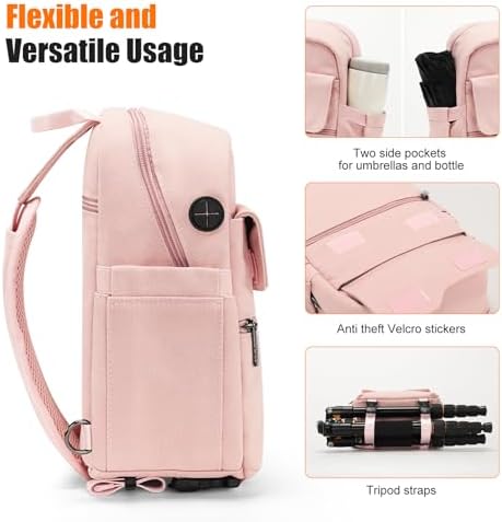Cwatcun Large Canvas Sling Bag, Crossbody Chest Bag with Tripod Holder - Image 4