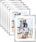 Icona Bay 8x10 Picture Frames (Silver, 6 Pack), Modern Professional Frame Set, Noble Collection by IconaBay