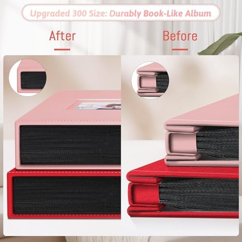 Popotop 4x6 Photo Album Holds 300 Pictures, Vegan Leather Hardcover - Image 6