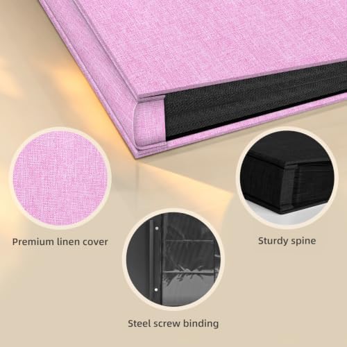 Popotop Photo Album 4x6 1000 Pockets for Wedding Gifts,Linen Hardcover Picture Albums for Family Anniversary Baby Vacation Pictures - Image 4