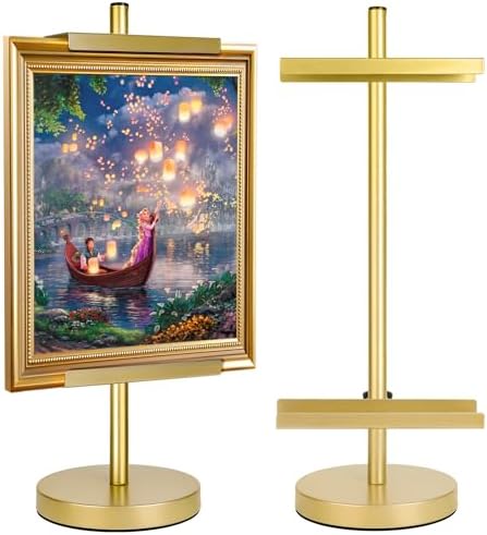 28''Adjustable Tabletop Easel Stand, Picture Easels for Display-Gold by Unknown