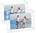 Scalloped Magnetic Picture Frame 4x6 Inch-2Pack Photo Frames by Unknown
