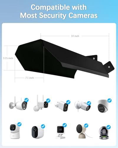 Universal Security Camera Cover Sun Rain Shield - Image 5